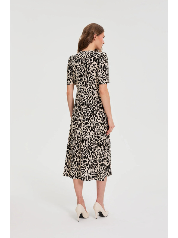 Moodo Rochie midi cu model bej Moodo