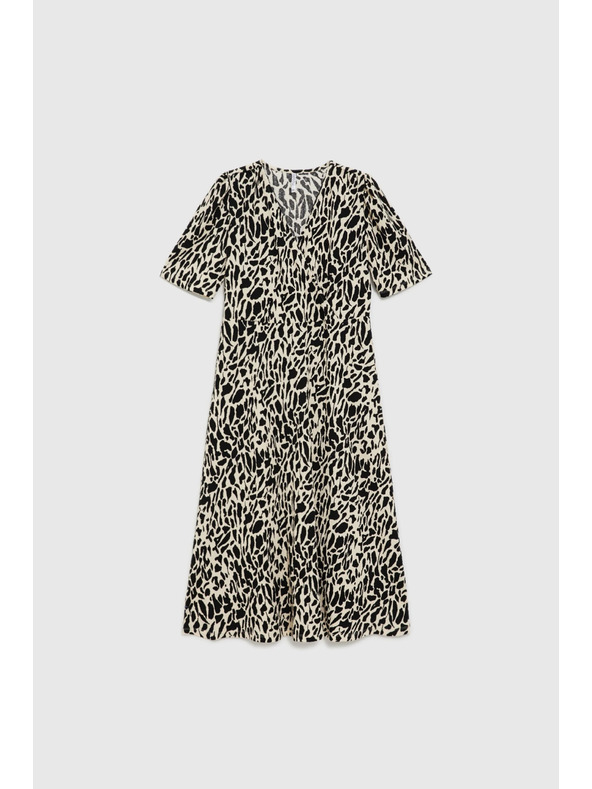 Moodo Rochie midi cu model bej Moodo