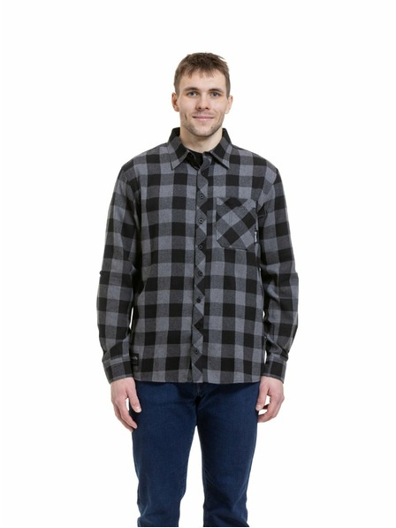 Meatfly Cămașă pentru bărbați Meatfly Kurt Black / Gray