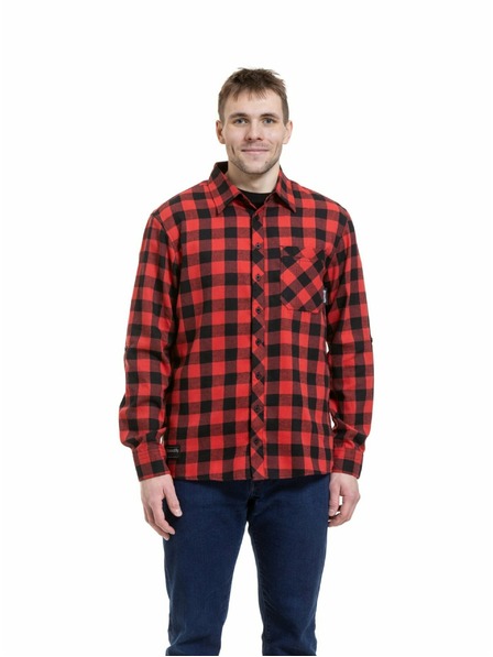 Meatfly Cămașă pentru bărbați Meatfly Kurt Black / Red