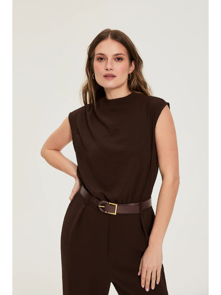 Moodo Salopetă maro Moodo