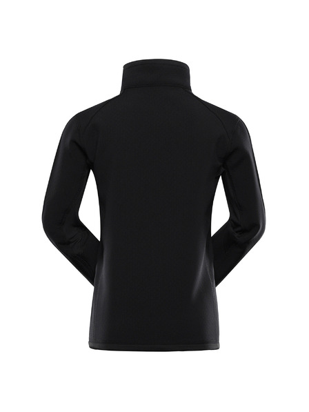 ALPINE PRO Bluză pentru copii cu fermoar ALPINE PRO MORWO black