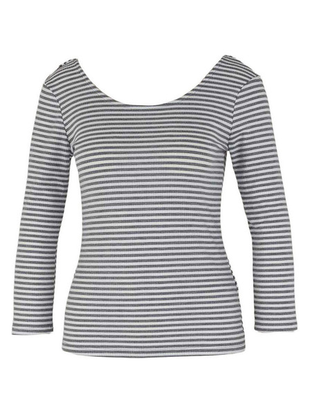 CAMAIEU Tricou în dungi cu mânecă lungă CAMAIEU