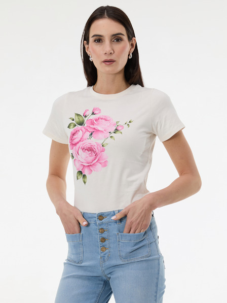 Orsay Tricou crem de damă cu imprimeu ORSAY