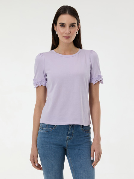 Orsay Tricou lila deschis pentru femei cu mânecă scurtă ORSAY