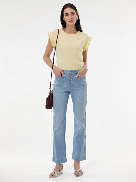 Orsay Tricou galben de damă cu mânecă scurtă ORSAY