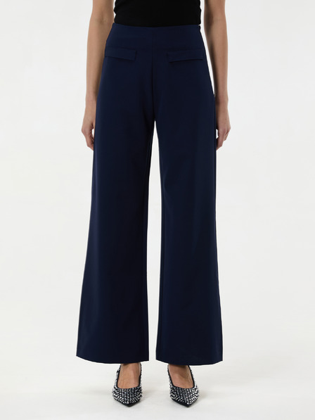 Orsay Pantaloni drepți bleumarin pentru femei ORSAY