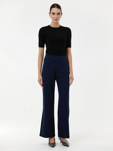 Orsay Pulover negru cu mânecă scurtă pentru femei ORSAY