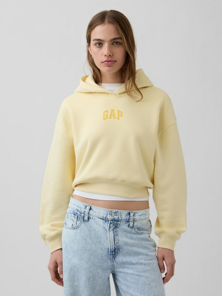 GAP Hanorac oversize crop cu logo VintageSoft GAP