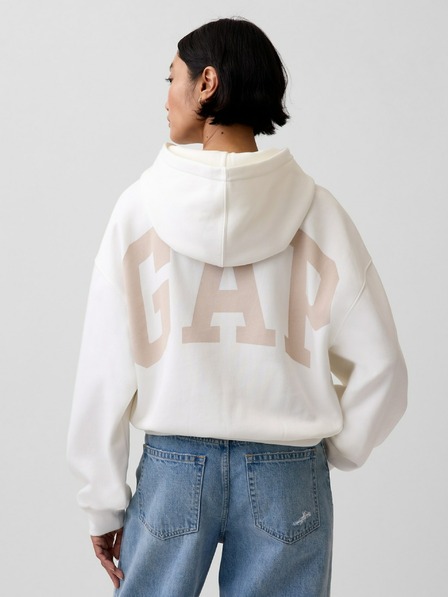 GAP Hanorac oversize crop cu logo VintageSoft GAP