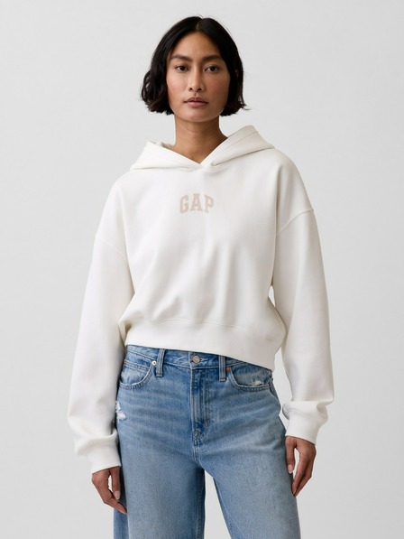 GAP Hanorac oversize crop cu logo VintageSoft GAP