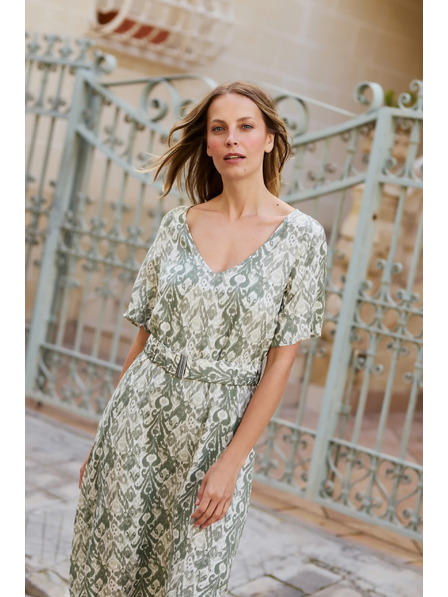 Moodo Rochie din viscoză olive Moodo