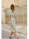 Moodo Rochie din viscoză olive Moodo