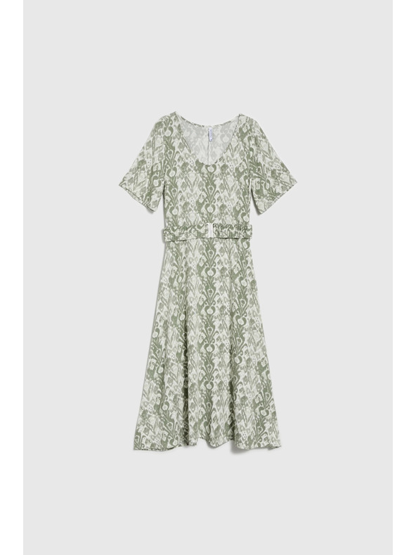 Moodo Rochie din viscoză olive Moodo