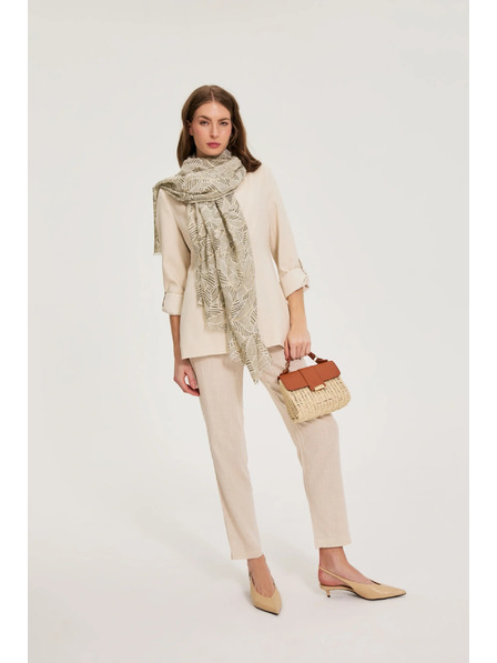 Moodo Mică geantă din paie bej Moodo