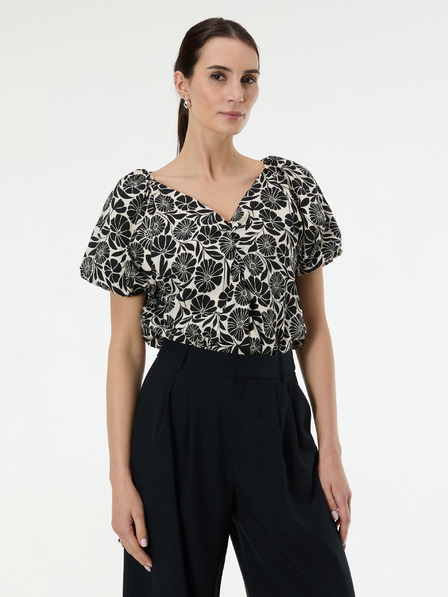 Orsay Bluză neagră cu model pentru femei ORSAY