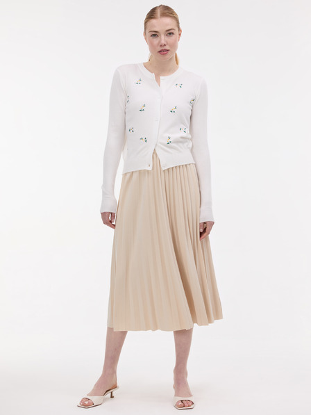 Orsay Cardigan crem pentru femei cu broderie ORSAY