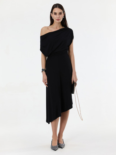 Orsay Rochie midi neagră pentru femei ORSAY