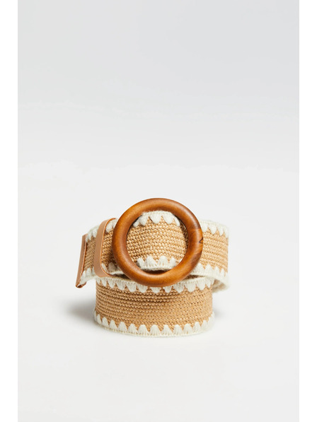 Moodo Centură tricotată bej Moodo