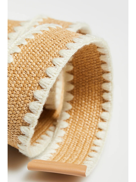 Moodo Centură tricotată bej Moodo