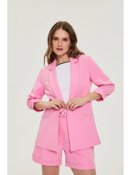 Moodo Sacou cu mâneci 3/4 roz Moodo