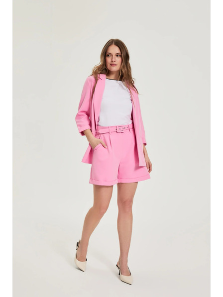 Moodo Șort cu centură roz Moodo