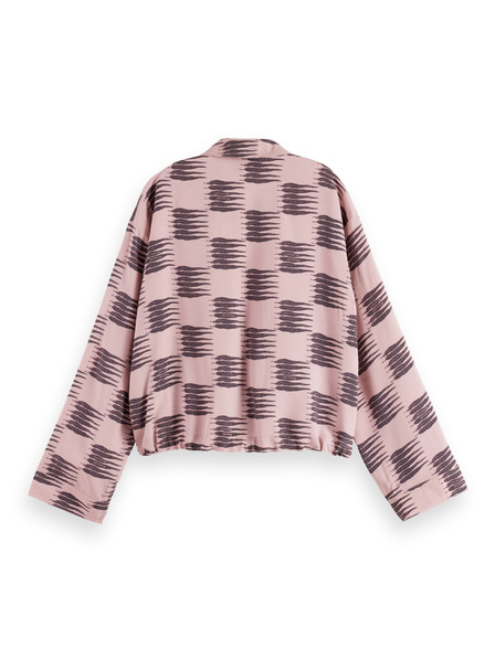 Scotch & Soda Cămașă roz pentru femei cu închidere