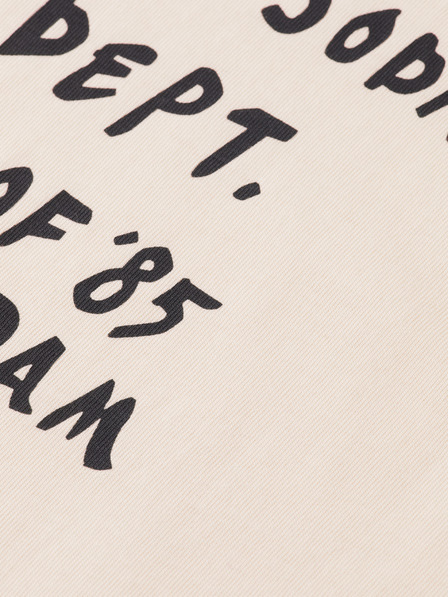 Scotch & Soda Tricou crem pentru femei cu inscripție