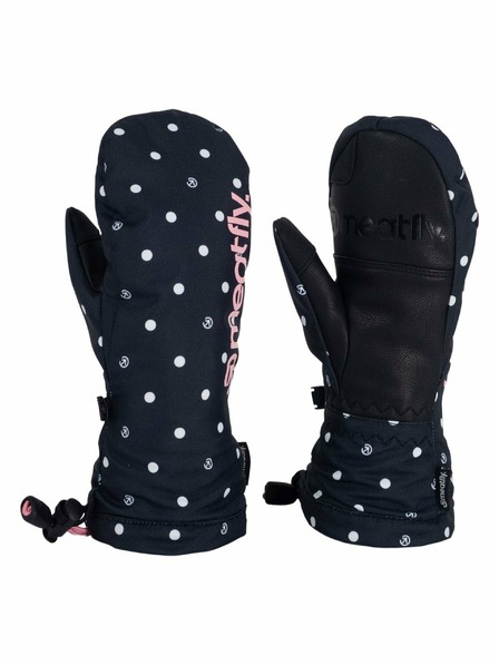 Meatfly Meatfly mănuși pentru copii Slayer Black Dots