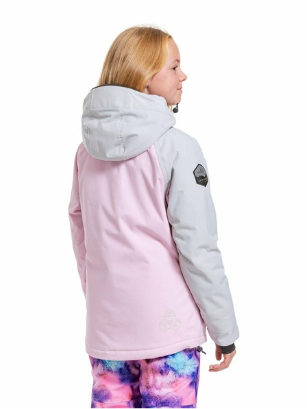 Meatfly Meatfly jachetă de schi și snowboard pentru copii Deliah Grey/Pastel Pink