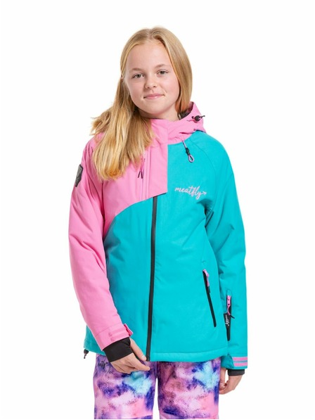 Meatfly Meatfly jachetă de schi și snowboard pentru copii Deliah Hot Pink/Turquoise