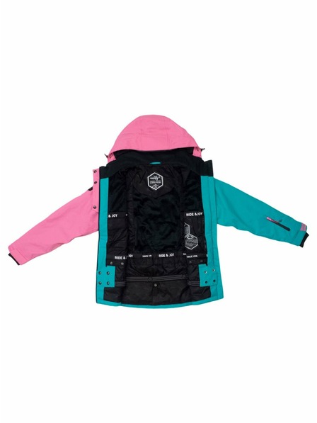 Meatfly Meatfly jachetă de schi și snowboard pentru copii Deliah Hot Pink/Turquoise