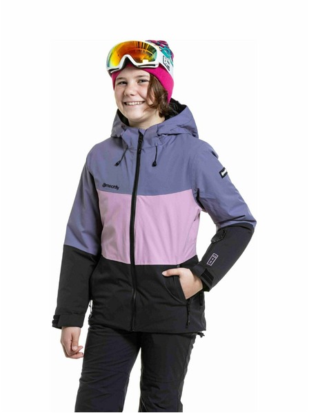 Meatfly Meatfly jachetă de schi și snowboard pentru copii Deliah Black / Purple Light