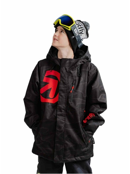 Meatfly Meatfly jachetă de schi și snowboard pentru copii Bangito Morph Black