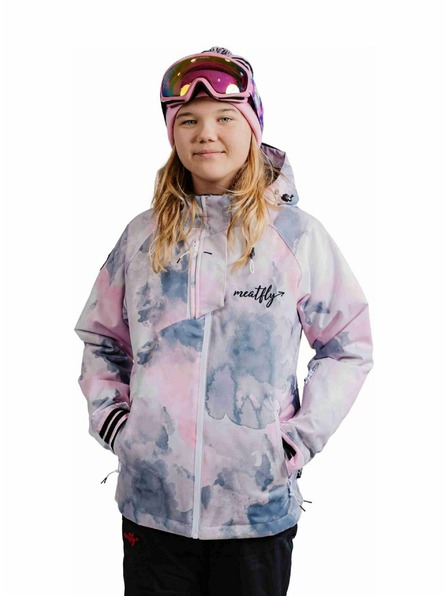 Meatfly Meatfly geacă SNB & SKI pentru copii Deliah Clouds Pink