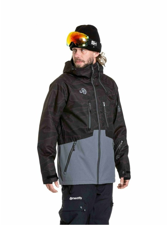 Meatfly Meatfly jachetă pentru bărbați SNB & SKI Cronos Morph Black