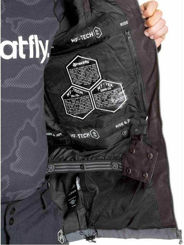 Meatfly Meatfly jachetă pentru bărbați SNB & SKI Cronos Morph Black