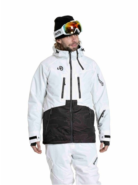 Meatfly Meatfly jachetă pentru bărbați SNB & SKI Cronos White / Morph Black