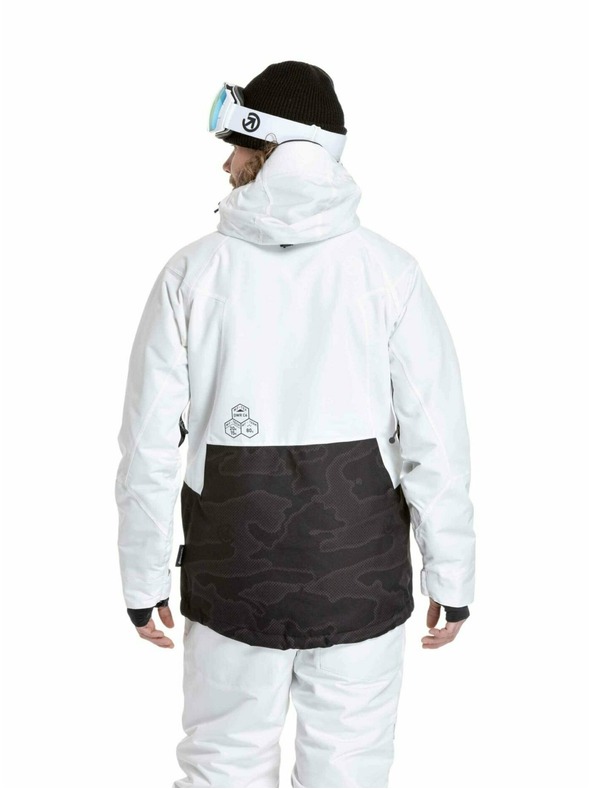 Meatfly Meatfly jachetă pentru bărbați SNB & SKI Cronos White / Morph Black