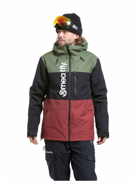 Meatfly Meatfly jachetă bărbătească SNB & SKI Manifold Bronze Green / Merlot