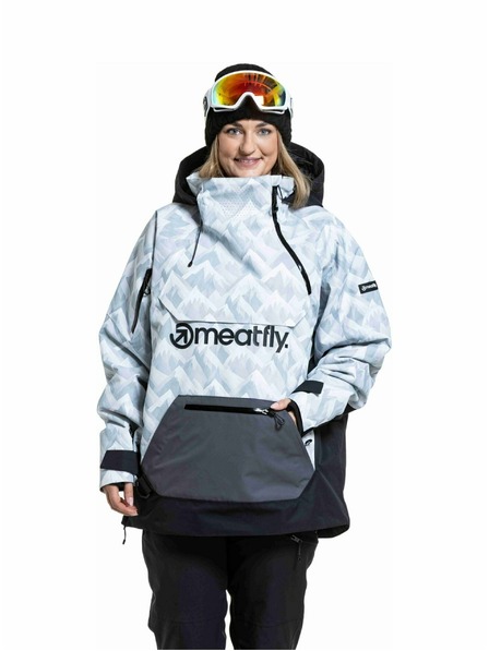 Meatfly Meatfly jachetă unisex SNB & SKI Maddie White Camo / Black