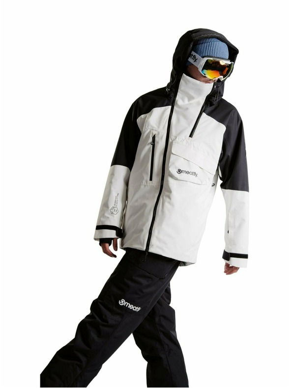 Meatfly Meatfly jachetă bărbătească SNB & SKI Blake Clouds White