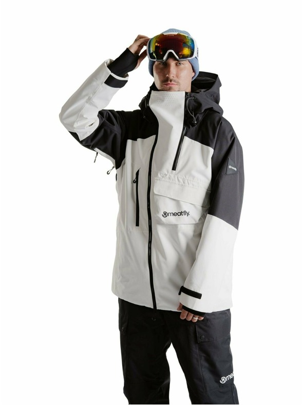 Meatfly Meatfly jachetă bărbătească SNB & SKI Blake Clouds White