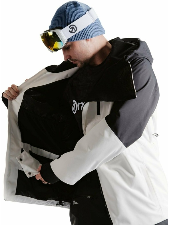 Meatfly Meatfly jachetă bărbătească SNB & SKI Blake Clouds White