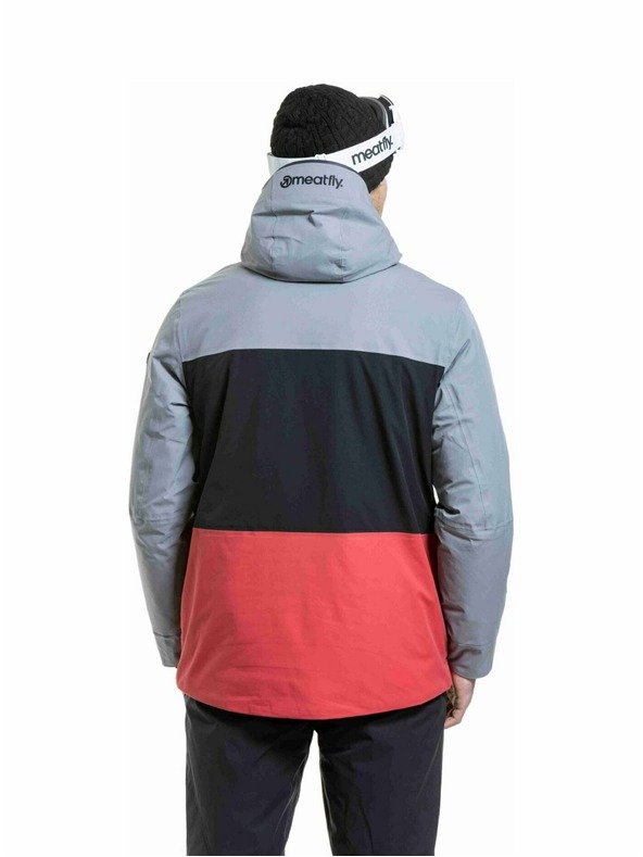 Meatfly Meatfly jachetă bărbătească SNB & SKI Manifold Silver / Red