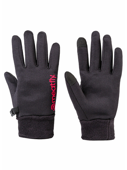 Meatfly Meatfly mănuși pentru femei Ladies Powerstretch Black Pink