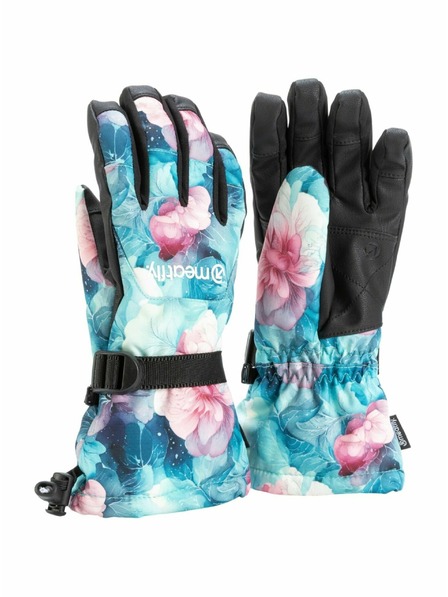 Meatfly Meatfly mănuși pentru femei Gazie Pink Flowers