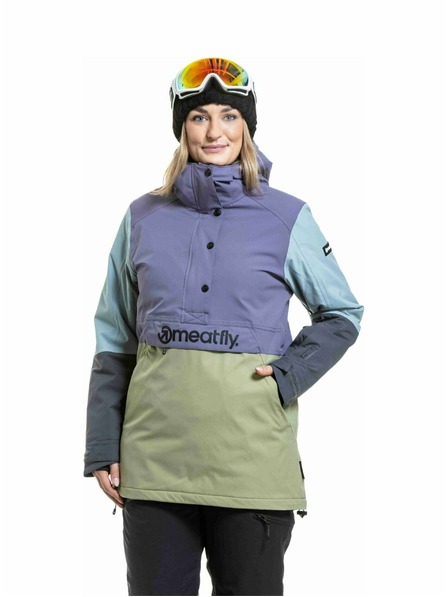 Meatfly Meatfly jachetă de snowboard și schi pentru femei Aiko Olive Light / Purple Light
