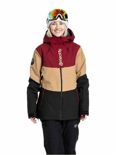Meatfly Meatfly jachetă de snowboard și schi pentru femei Kirsten Beet Red / Black
