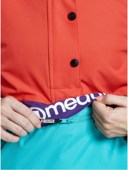 Meatfly Meatfly jachetă de snowboard și schi pentru femei Aiko Turquoise/Ferrari Red